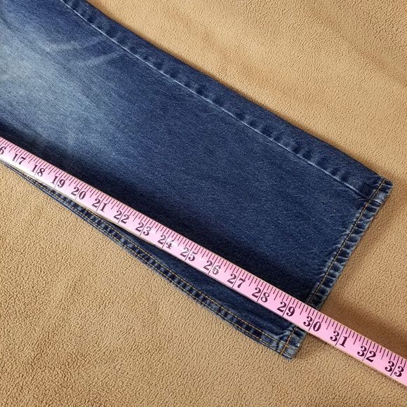 Old NAVY Jeans Mens 36×30 Straight Denim Relaxed Blue - Picture 6 of 10
